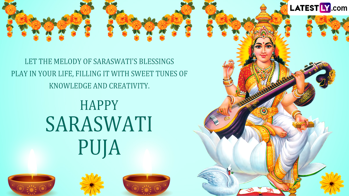 Saraswati Puja 2024 Wishes and Greetings WhatsApp Messages, Quotes on