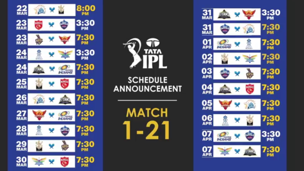 IPL 2024 Schedule Announced Get Indian Premier League Season 17