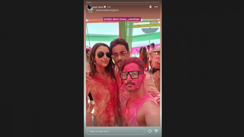 Triptii Dimri Rings In Holi With Rumoured Boyfriend Sam Merchant And ...