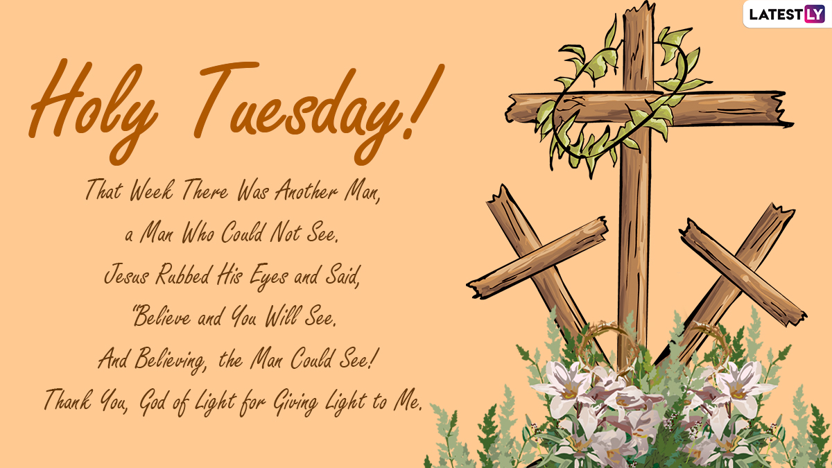 Holy Tuesday 2024 Messages and Quotes Bible Verses, HD Images, Jesus