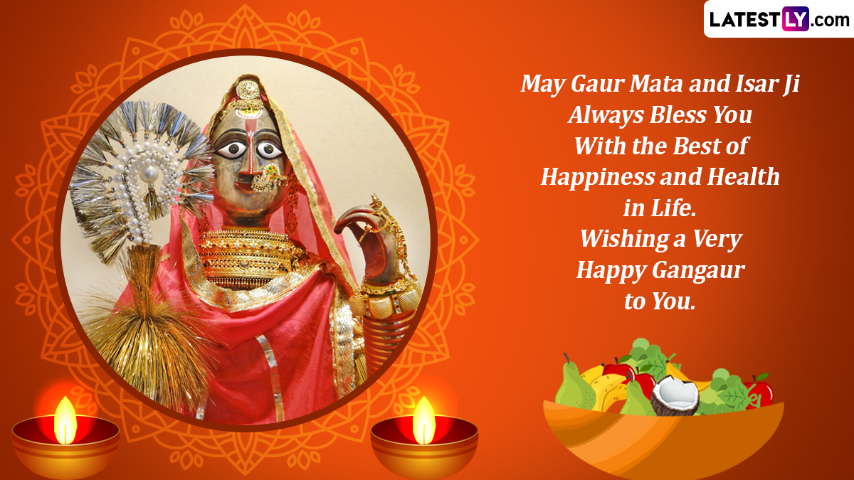 Happy Gangaur 2024 Wishes and Gauri Tritiya Greetings: Share Quotes ...