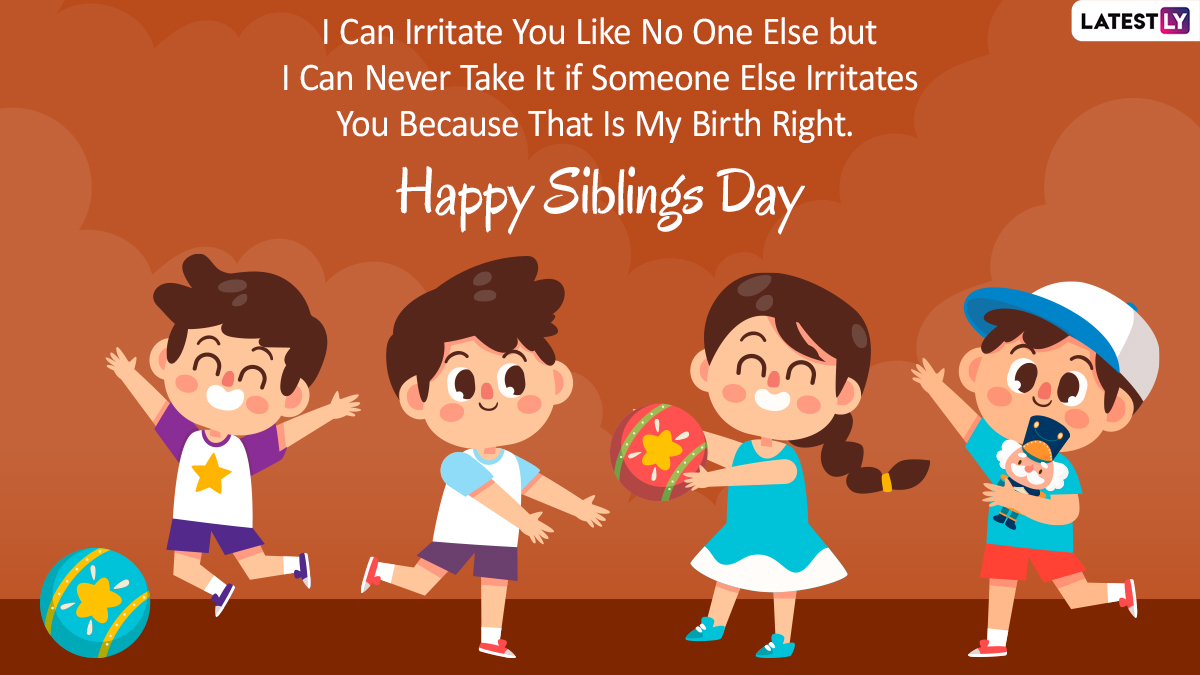 National Siblings Day 2024 Gif Ideas Celle Darline