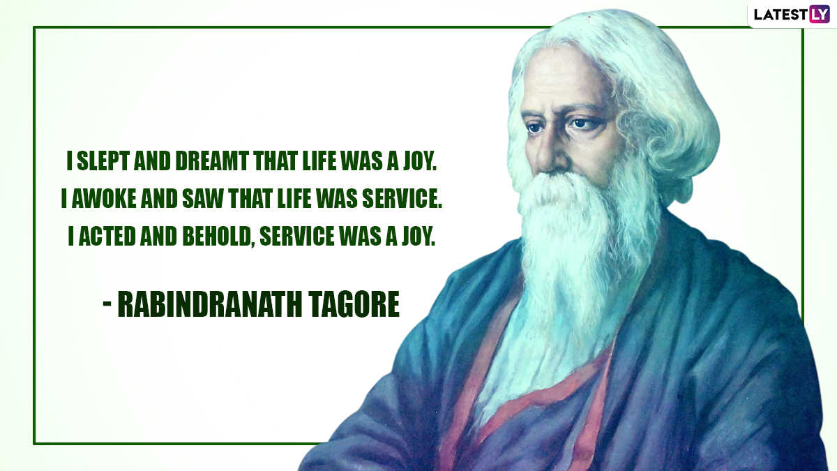 Rabindranath Tagore Jayanti 2024 Quotes, and Inspirational Sayings ...