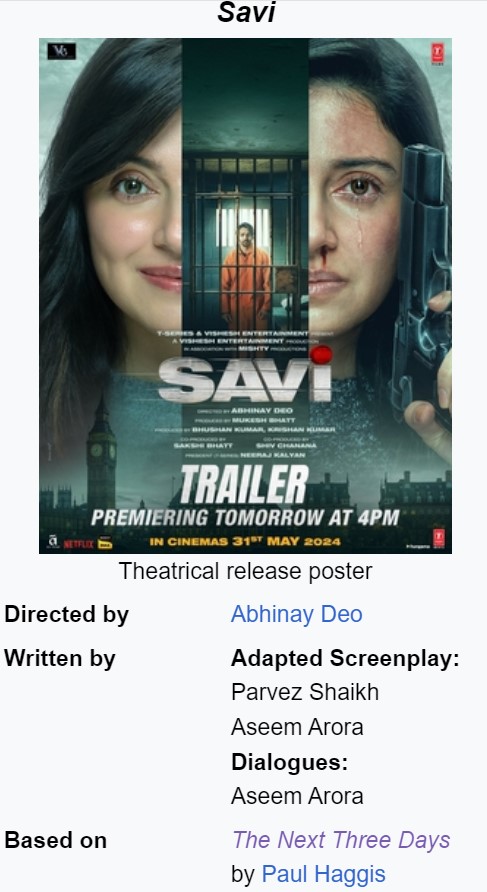 Savi – Bloody Housewife: Você sabia que o filme de Divya Khosla Kumar é baseado em The Next Three Days, de Russell Crowe?  Tudo o que você precisa saber sobre o thriller de 2010 e onde assisti-lo online