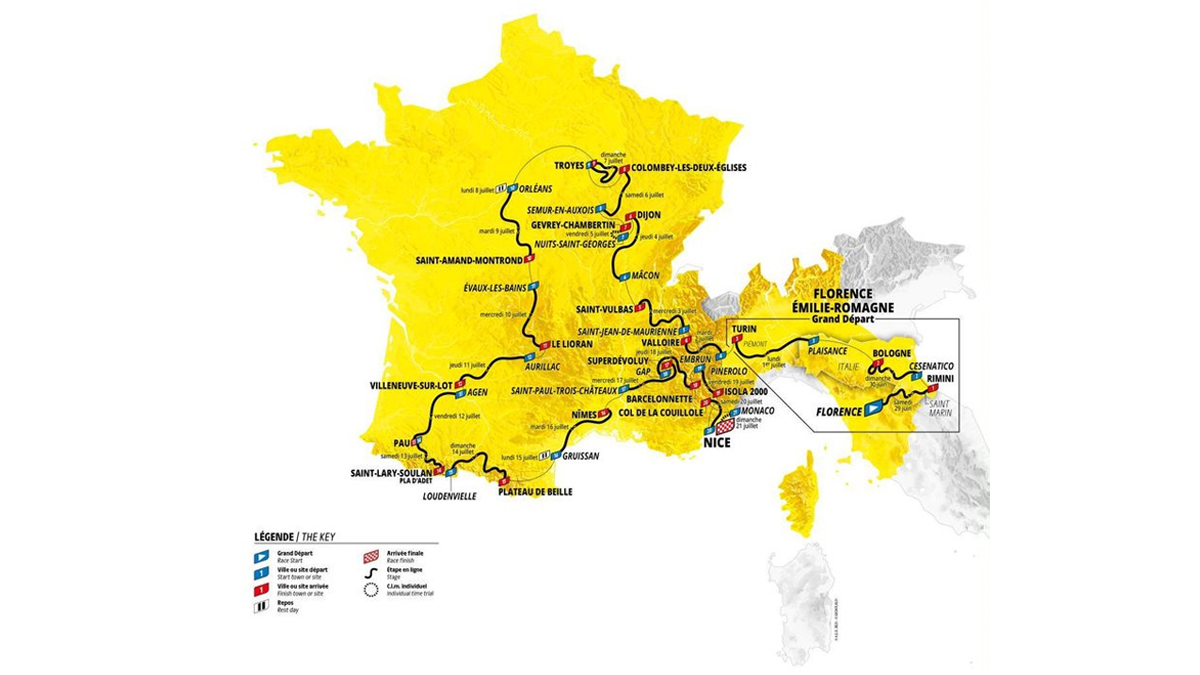 Tour de France 2024 Route Map, Free PDF Download Online Check Out