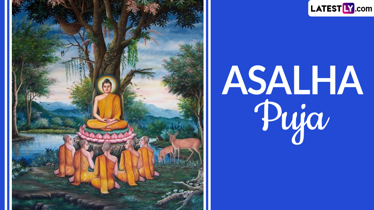 Asalha Puja 2024 Wishes and HD Images Dhamma Day Messages, GIF