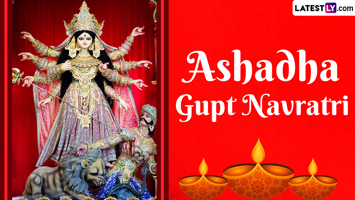 Ashadha Gupt Navratri 2024 Wishes and Images Share Gupt Navratri Messages, Goddess Durga HD