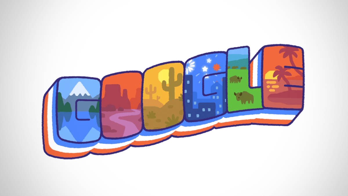 Fourth of July 2024 Google Doodle Search Engine Giant Celebrates US