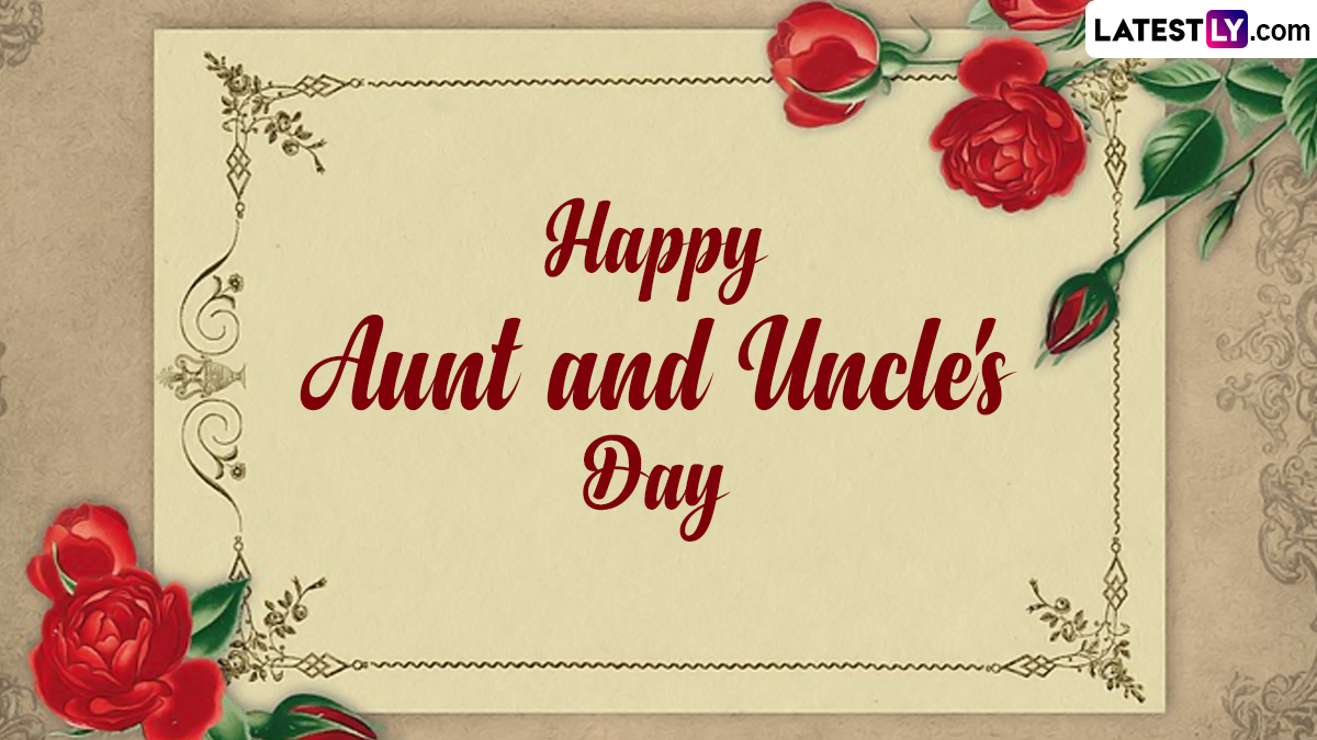 Happy Aunt and Uncle's Day 2024 in US Wishes and Photos WhatsApp