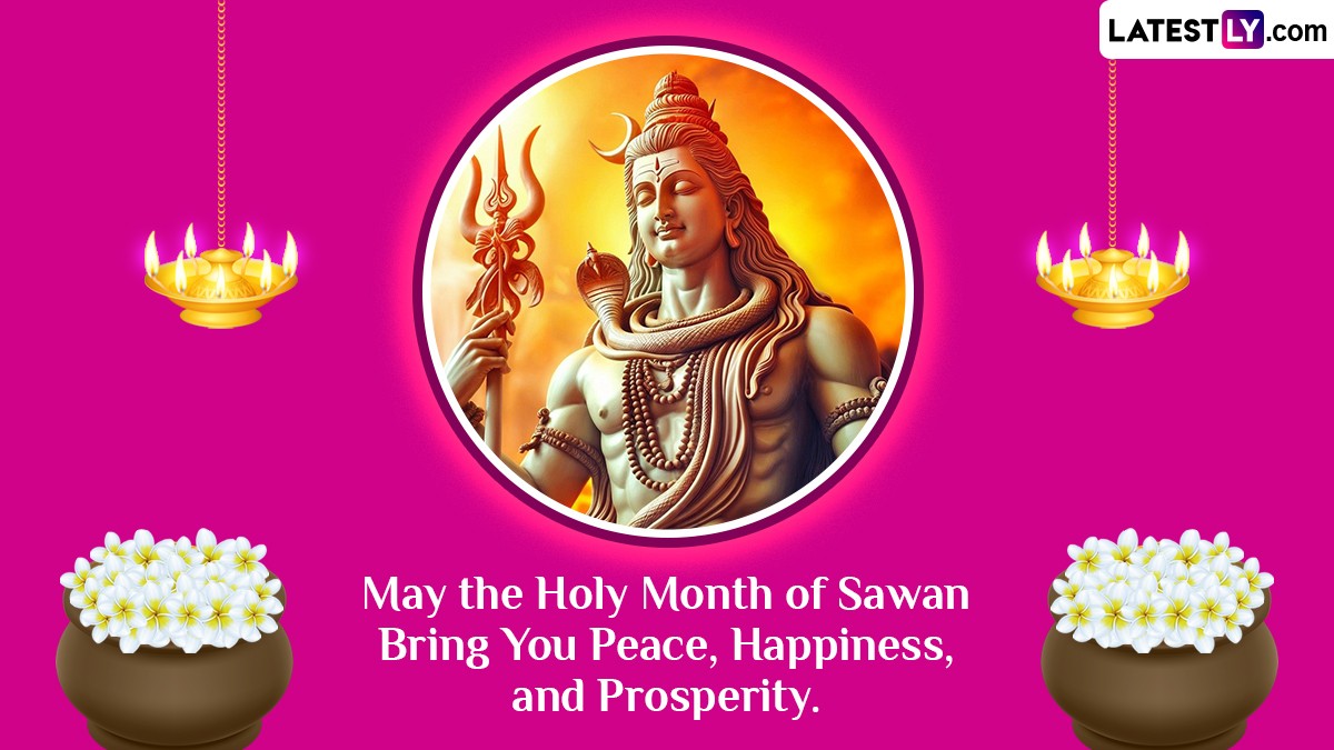 Happy Sawan 2024 Wishes and Greetings: Send WhatsApp Messages, Shravan ...