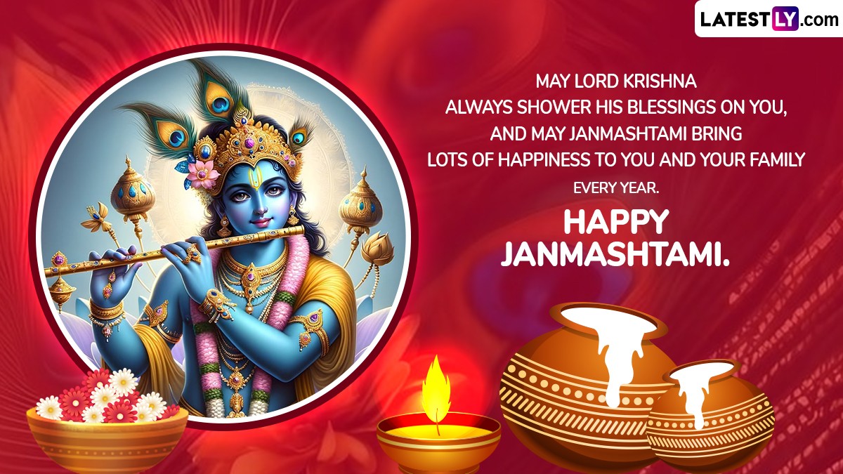 Happy Krishna Janmashtami 2024 Greetings and HD Images Send WhatsApp