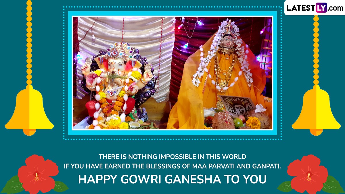 Happy Gowri Ganesha 2024 Wishes Share WhatsApp Messages, HD Wallpapers