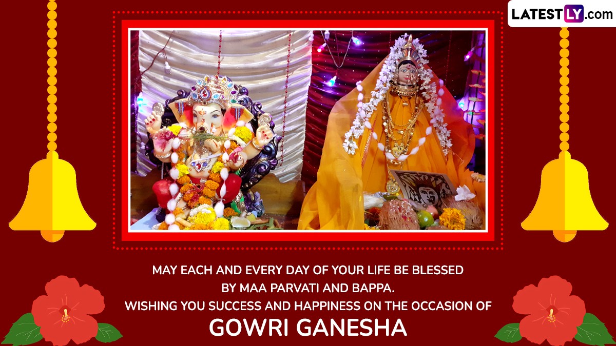 Happy Gowri Ganesha 2024 Wishes Share WhatsApp Messages, HD Wallpapers