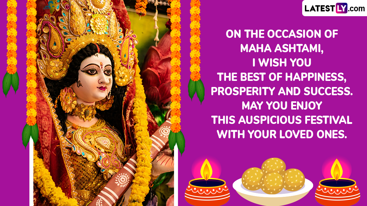 Happy Durga Ashtami 2024 Wishes and Maha Ashtami Greetings Send