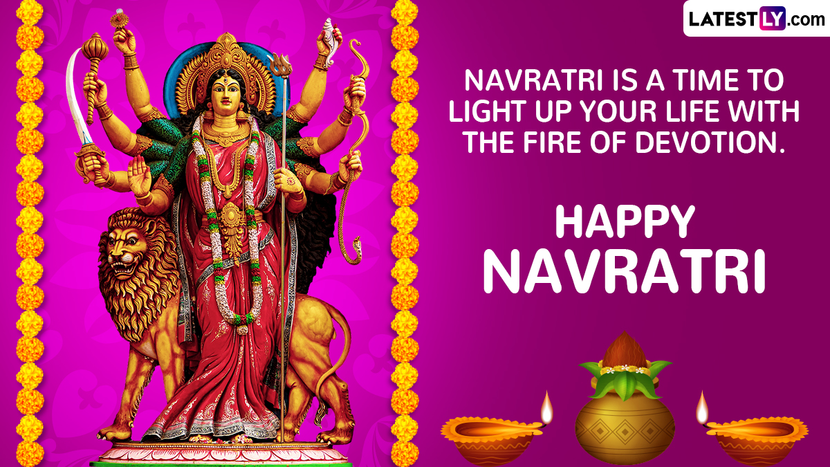 First Day of Navratri 2024 Wishes and Images Share Navratri Greetings