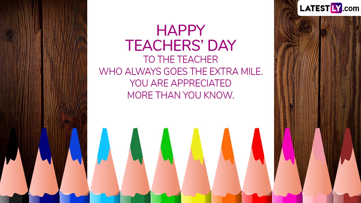 Happy World Teachers’ Day 2024 Wishes and Thank You Messages Send HD