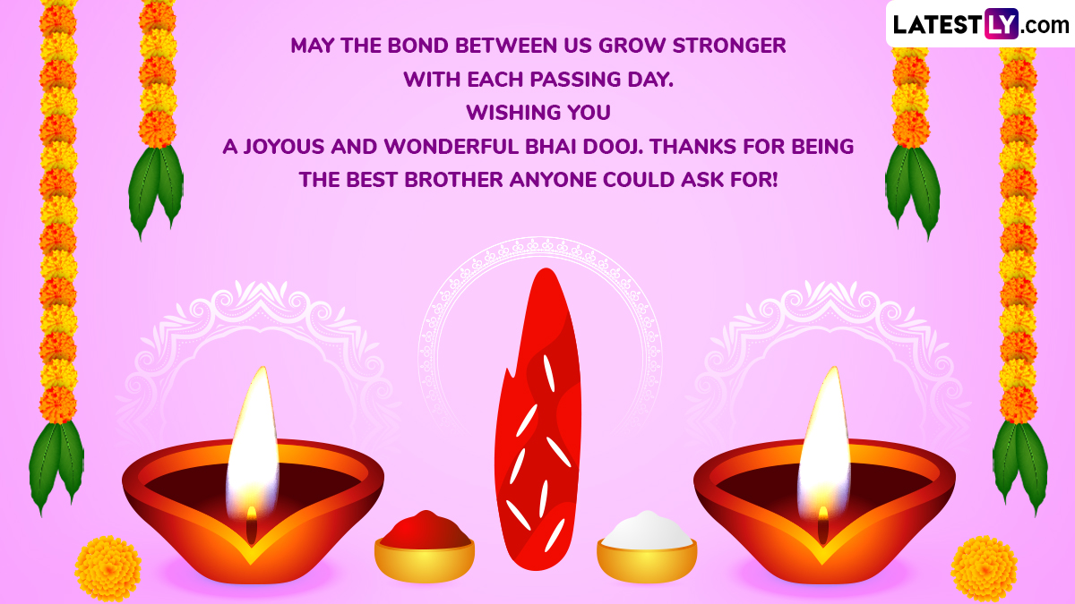 Bhai Dooj 2024 Messages and Bhai Phonta Greetings Wish Happy Bhau Beej