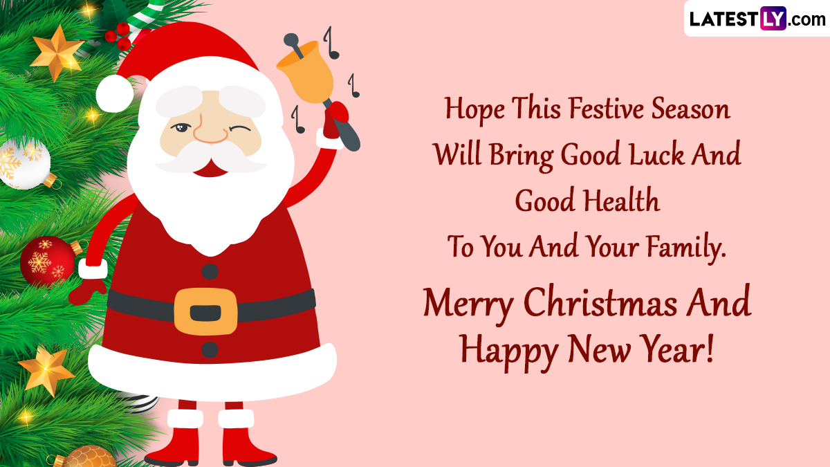 Merry Christmas and Happy New Year Greetings: Share Xmas Wishes, HNY in ...